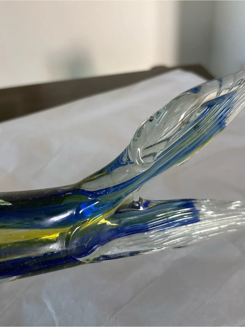 Hand Blown Glass Marlin ? Fish. EUC